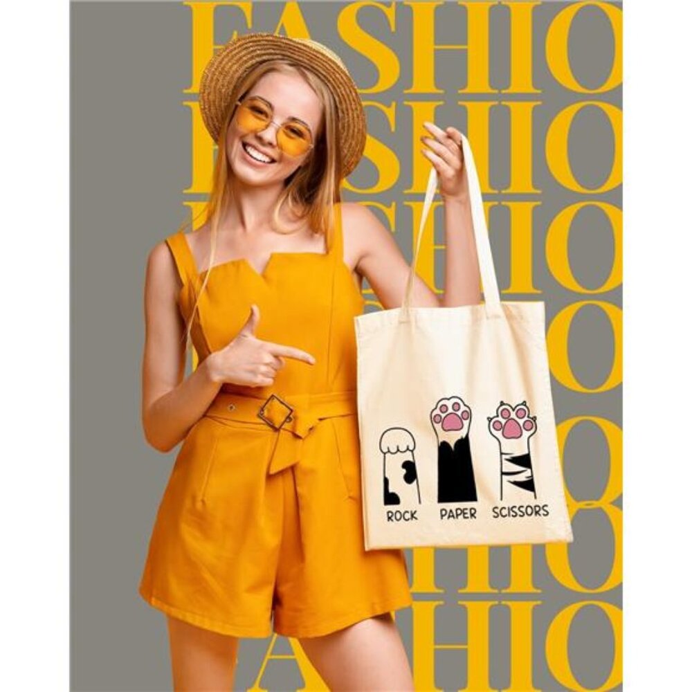 Tote Bag  canvas Tote Shoulder Book Bag Shopping bag - Picture 2 of 6